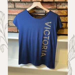 Victoria’s Secret Sport dark blue shirt, XS